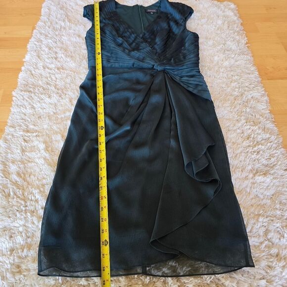 ADRIANA PAPPEL Evening Womens Green Mini Drees Size 8 Glam, Formal - Picture 4 of 10